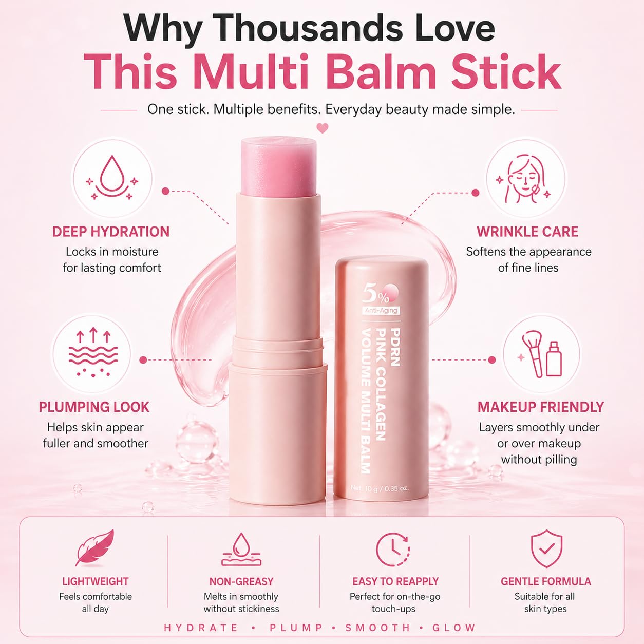 Why thousands love this multi balm stick - deep hydration, wrinkle care, plumping look