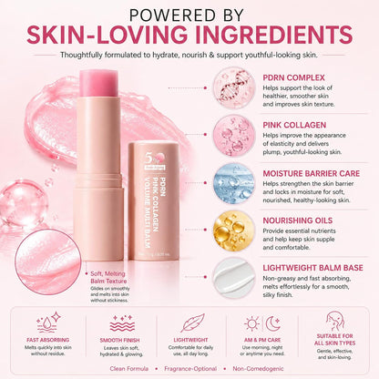 Powered by skin-loving ingredients - PDRN, pink collagen, copper peptide, hyaluronic acid