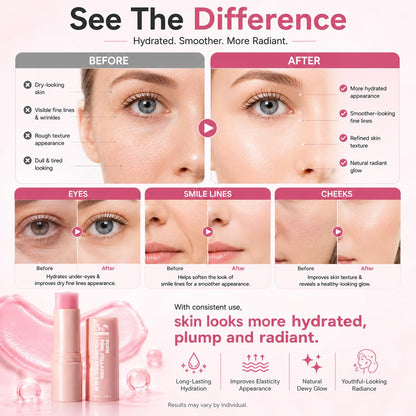 See the difference - hydrated, smoother, more radiant-looking skin