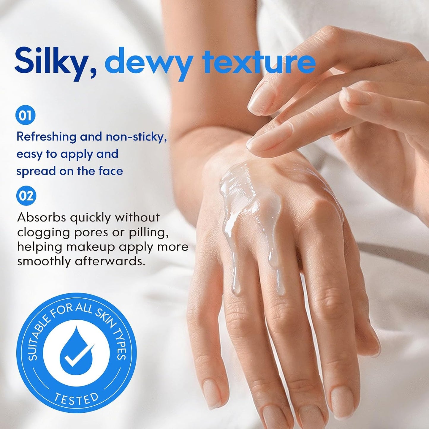 Lightweight serum absorbs quickly without clogging pores
